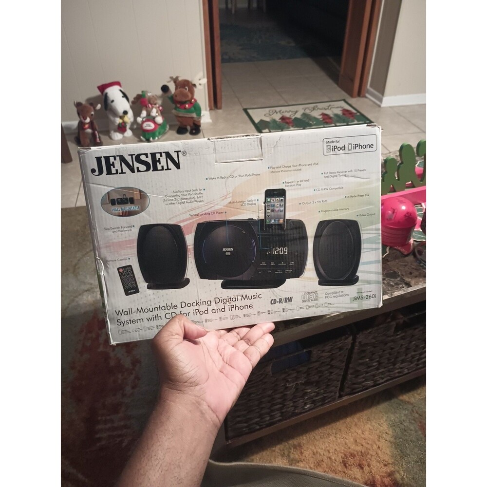 Jensen JIMS-260I Docking Music System for iPod & iPhone w/ CD Player & Radio